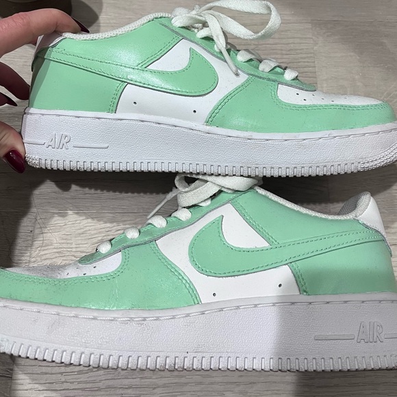 Green Nike AF1s - Picture 1 of 3